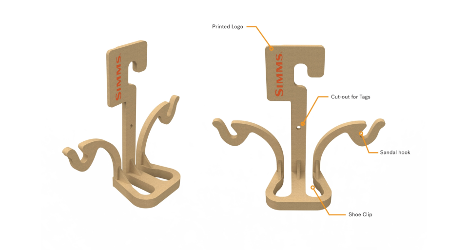Simms retail display hooks